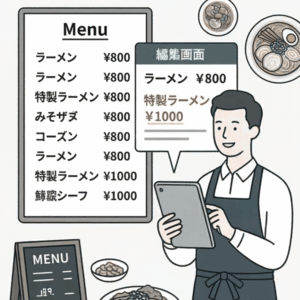 商品・メニューの編集